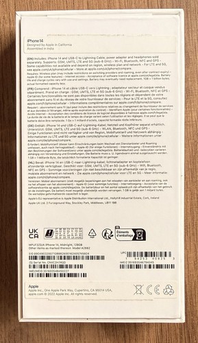 Iphone 128gb mezzanotte - iphone,